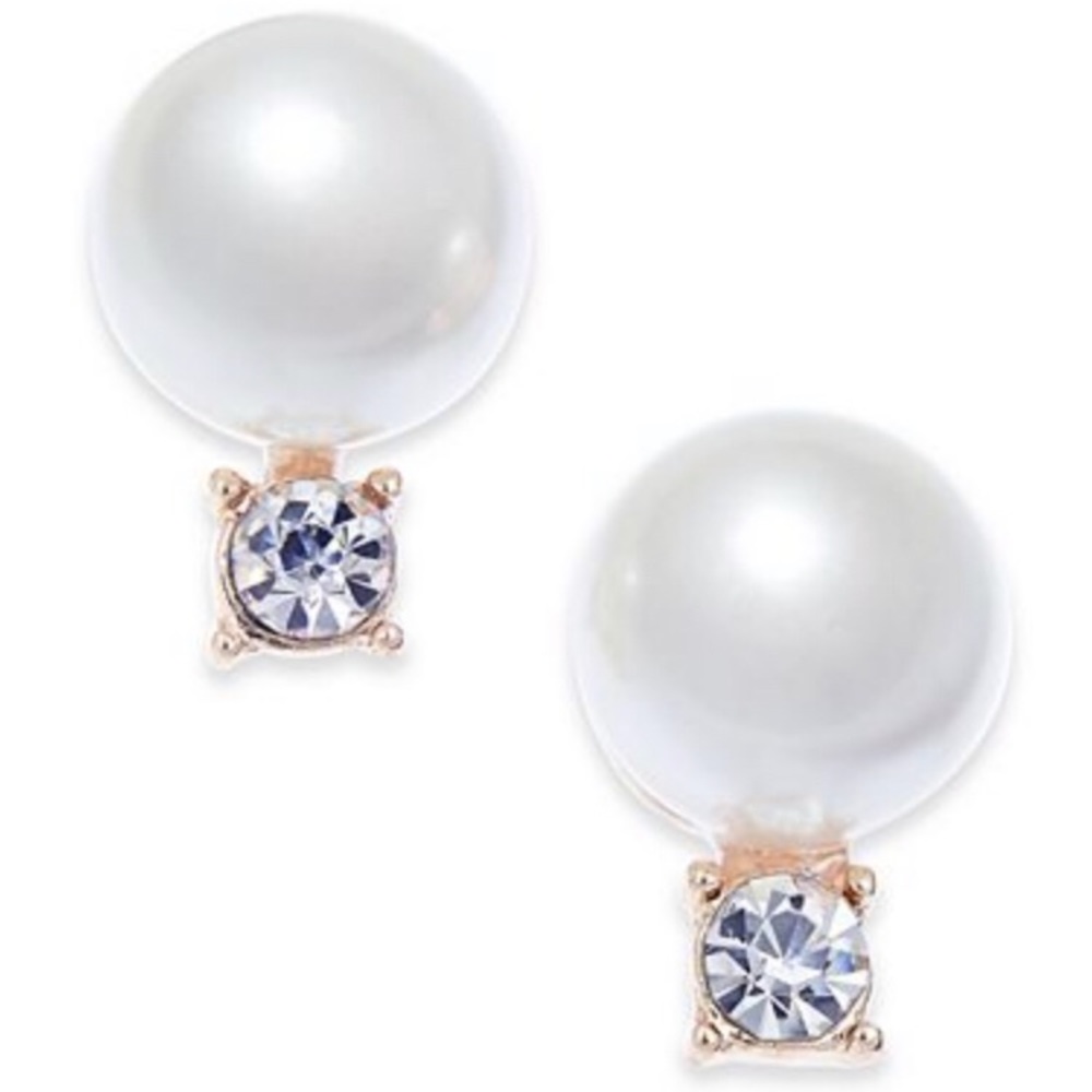 Charter Club Gold-Tone Imm Pearl Stud Earrings